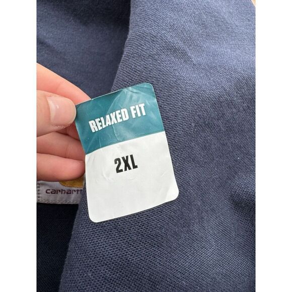 Carhartt Detroit Jacket Washed Navy XXL NWT - Picture 4 of 8